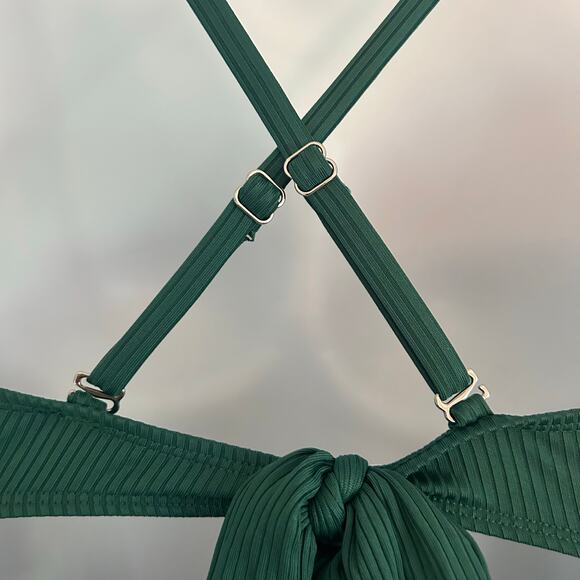 Aleumdr Ribbed One-Piece Tummy Control Cutout Padded Swimsuit XL NWOT - Picture 8 of 13